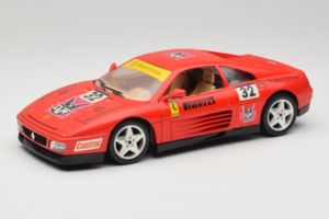 Ferrari 348 TB #32 Pirelli Rød 1989 Bburago 1:18 3039-P1 Metal