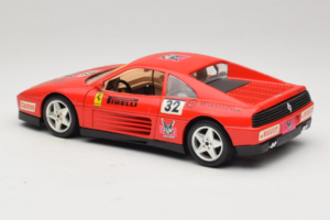 Ferrari 348 TB #32 Pirelli Rød 1989 Bburago 1:18 3039-P1 Metal — billede 7 af 8