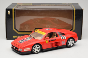 Ferrari 348 TB #32 Pirelli Rød 1989 Bburago 1:18 3039-P1 Metal — billede 8 af 8
