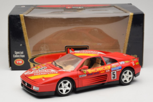 Ferrari 348 TB #5 Monroe Rød 1989 Bburago 1:18 3039-M1 Metal — billede 8 af 8