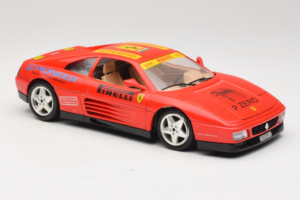 Ferrari 348tb Pirelli Rød Bburago 1:18 3039-P2 Metal — billede 6 af 8