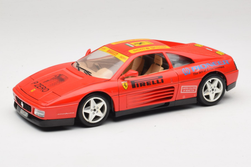 Ferrari 348tb Pirelli Rød Bburago 1:18 3039-P2 Metal