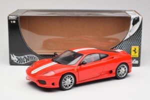 Ferrari 360 Challenge Stradale Rød Hot Wheels 1:18 C0407 Metal — billede 8 af 8