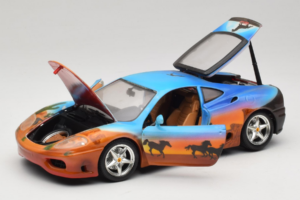 Ferrari 360 Modena Bracio Gotz Running Horses Livery Bburago 1:18 3358-B1 Metal — billede 2 af 8