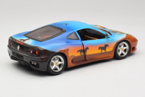 Ferrari 360 Modena Bracio Gotz Running Horses Livery Bburago 1:18 3358-B1 Metal — billede 3 af 8