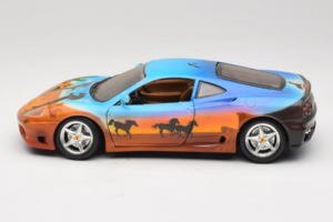Ferrari 360 Modena Bracio Gotz Running Horses Livery Bburago 1:18 3358-B1 Metal — billede 4 af 8