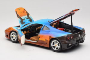 Ferrari 360 Modena Bracio Gotz Running Horses Livery Bburago 1:18 3358-B1 Metal — billede 5 af 8