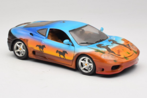 Ferrari 360 Modena Bracio Gotz Running Horses Livery Bburago 1:18 3358-B1 Metal — billede 6 af 8