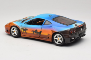 Ferrari 360 Modena Bracio Gotz Running Horses Livery Bburago 1:18 3358-B1 Metal — billede 7 af 8