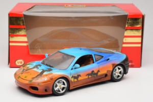 Ferrari 360 Modena Bracio Gotz Running Horses Livery Bburago 1:18 3358-B1 Metal — billede 8 af 8