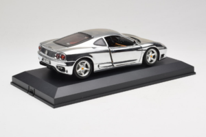 Ferrari 360 Modena Chrome Silver Begrænset Udgave Exclusive Cars 1:18 EC004 Metal — billede 4 af 9