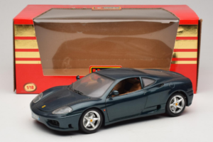 Ferrari 360 Modena Mørkegrøn Metallic Bburago 1:18 3358-G2 Metal — billede 7 af 7