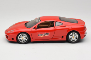 Ferrari 360 Modena Energizer Rød Bburago 1:18 3358-P3 Metal — billede 4 af 8