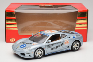 Ferrari 360 Modena Expert #1 Sølv Bburago 1:18 3348-S1 Metal — billede 8 af 8