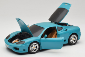 Ferrari 360 Modena Migros Begrænset Udgave 333 stk Blå Bburago 1:18 3358-G1 Metal — billede 2 af 8