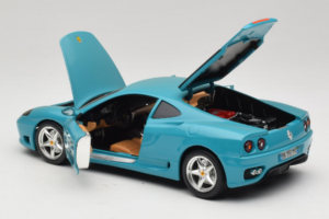 Ferrari 360 Modena Migros Begrænset Udgave 333 stk Blå Bburago 1:18 3358-G1 Metal — billede 5 af 8