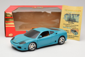 Ferrari 360 Modena Migros Begrænset Udgave 333 stk Blå Bburago 1:18 3358-G1 Metal — billede 8 af 8