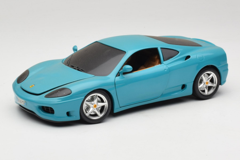 Ferrari 360 Modena Migros Begrænset Udgave 333 stk Blå Bburago 1:18 3358-G1 Metal