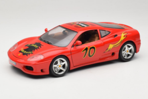 Ferrari 360 Modena #10 5 Jahre IG Bburago Rød Bburago 1:18 3358-P2 Metal