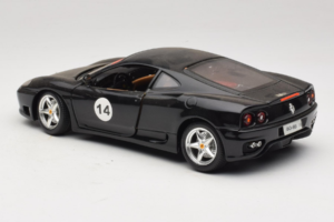 Ferrari 360 Modena #14 Sort Begrænset Udgave Bburago 1:18 3368-B1 Metal — billede 7 af 8