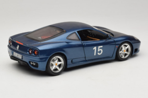 Ferrari 360 Modena #15 Begrænset Udgave Blå Metallic Bburago 1:18 3358-F1 Metal — billede 3 af 8