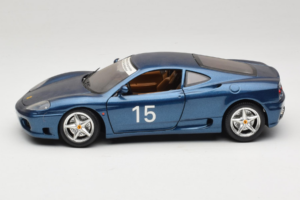 Ferrari 360 Modena #15 Begrænset Udgave Blå Metallic Bburago 1:18 3358-F1 Metal — billede 4 af 8