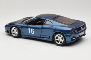 Ferrari 360 Modena #15 Begrænset Udgave Blå Metallic Bburago 1:18 3358-F1 Metal — billede 7 af 8