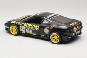 Ferrari 360 Modena Rentabel #314 Gagliardi Sort Bburago 1:18 3378-B1 Metal — billede 7 af 8
