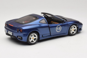 Ferrari 360 Modena Targa Begrænset Udgave 333 stk Lilla Metallic Bburago 1:18 3348-F1 Metal — billede 3 af 8
