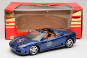 Ferrari 360 Modena Targa Begrænset Udgave 333 stk Lilla Metallic Bburago 1:18 3348-F1 Metal — billede 8 af 8