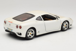 Ferrari 360 Modena Hvid Bburago 1:18 3368-W1 Metal — billede 3 af 8