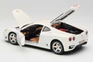 Ferrari 360 Modena Hvid Bburago 1:18 3368-W1 Metal — billede 5 af 8