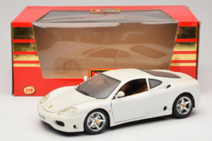 Ferrari 360 Modena Hvid Bburago 1:18 3368-W1 Metal — billede 8 af 8