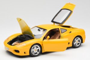 Ferrari 360 Modena Gul Bburago 1:18 3368 Metal — billede 2 af 8