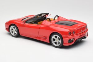 Ferrari 360 Spider Rød Hot Wheels 1:18 FER129 Metal — billede 7 af 8