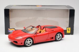 Ferrari 360 Spider Rød Hot Wheels 1:18 FER129 Metal — billede 8 af 8