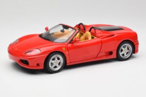 Ferrari 360 Spider Rød Hot Wheels 1:18 57310 Metal