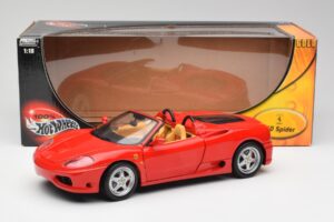 Ferrari 360 Spider Rød Hot Wheels 1:18 57310 Metal — billede 8 af 8
