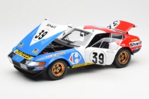 Ferrari 365 GTB/4 #39 J-C. Andruet / Lena 24 Hours of Le Mans 1972 Kyosho 1:18 08164E Metal — billede 2 af 8