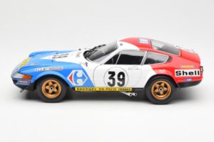 Ferrari 365 GTB/4 #39 J-C. Andruet / Lena 24 Hours of Le Mans 1972 Kyosho 1:18 08164E Metal — billede 4 af 8