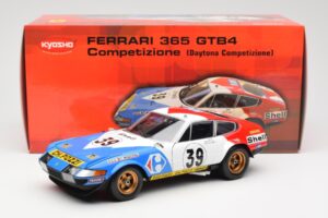 Ferrari 365 GTB/4 #39 J-C. Andruet / Lena 24 Hours of Le Mans 1972 Kyosho 1:18 08164E Metal — billede 8 af 8