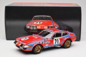 Ferrari 365 GTB4 Competizione #71 24 Hours of Le Mans 1974 Kyosho 1:18 08164A Metal — billede 8 af 8