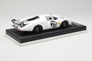 Ferrari 365 P2 #28 M. Gregory / J. Schlesser NART 24 Hours of Daytona 1967 Hvid AB Models 1:18 REMC019 Resin — billede 3 af 6