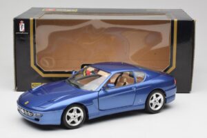 Ferrari 456 GT Blu Pozzi Bburago 1:18 3036-M3 Metal — billede 8 af 8