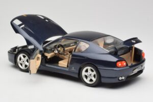 Ferrari 456 GT Blå Bburago 1:18 3036 Metal — billede 7 af 8