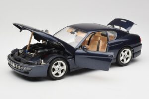 Ferrari 456 GT Blå Bburago 1:18 3036 Metal — billede 8 af 8