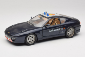 Ferrari 456 GT Carabinieri Sort Bburago 1:18 3036-B3 Metal