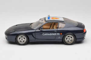 Ferrari 456 GT Carabinieri Sort Bburago 1:18 3036-B3 Metal — billede 4 af 8