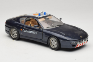 Ferrari 456 GT Carabinieri Sort Bburago 1:18 3036-B3 Metal — billede 6 af 8