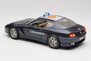 Ferrari 456 GT Carabinieri Sort Bburago 1:18 3036-B3 Metal — billede 7 af 8